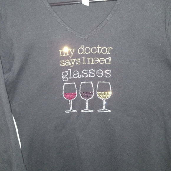 Chris's Stuff Tops - Chris's Stuff black t-shirt ladies Sz xl